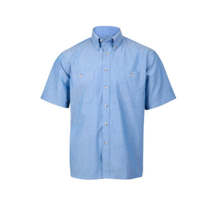 Wrinkle Free Men’s Chambray S/S Business Shirt