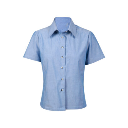 Wrinkle Free Ladies' Chambray S/S Business Shirt