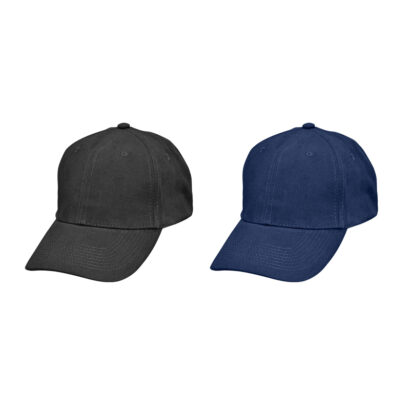 Buckled Back Closure on Heavy Brushed Structured Cap