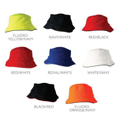 Sandwich Trimmed Pique Mesh Bucket Hat