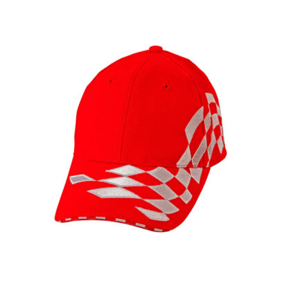 Embroidered Peak Structured Racing Caps