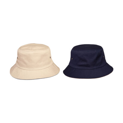 Brushed Cotton Contrast Bucket Hats
