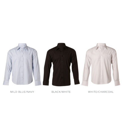 Men’s L/S Pin Stripe Business Shirt