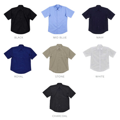 Men’s Short Sleeve Teflon Business Shirt
