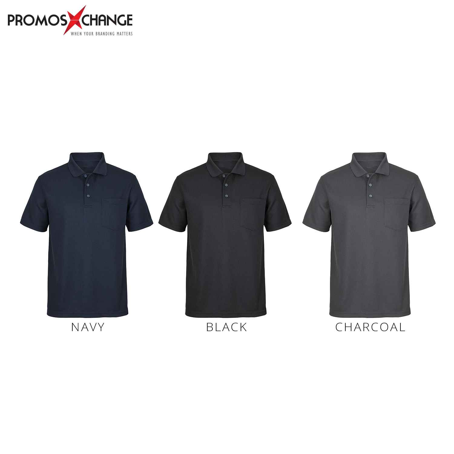 Active Mens Waffle Sport Polo