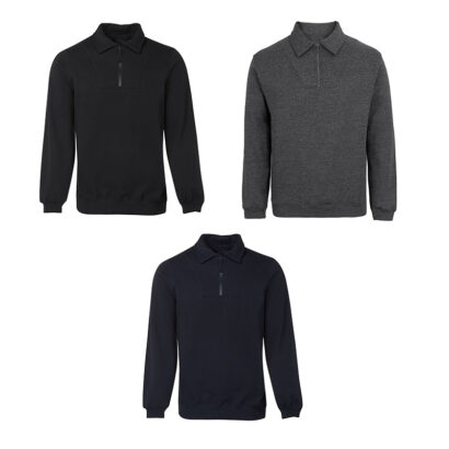 Customised Half Zip Fleecy Sweat