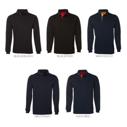 Active Mens Duo Tone Rugby Top