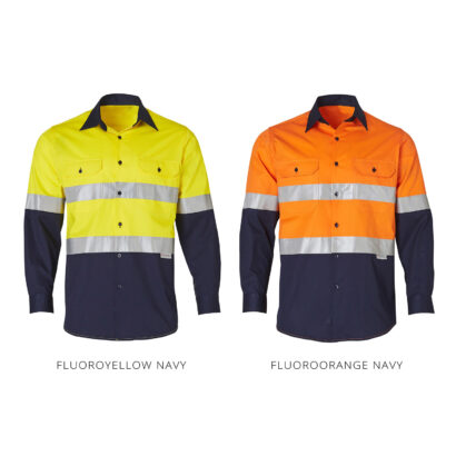 Men's Safety L/S Shirt with Reflective Tape