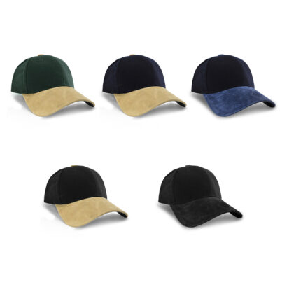 Suede Embroidered Cap