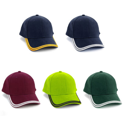 Piping Embroidered Cap