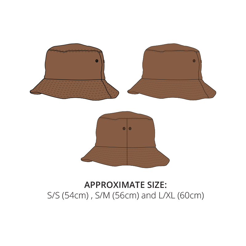 Heavy Brushed Cotton Branded Bucket Hats - Image 2