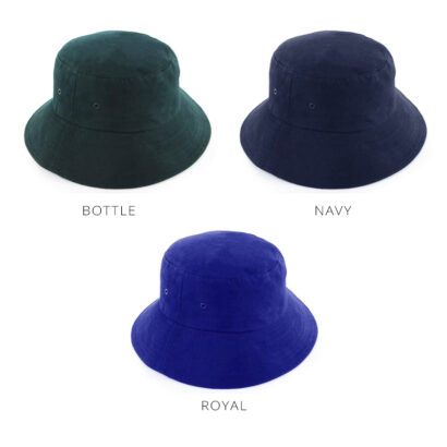 Heavy Brushed Cotton Kids Custom Bucket Hats