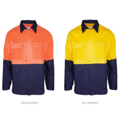 Custom Hi Vis L/S Drill Shirt