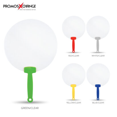 Coloured Handle Hand Fan