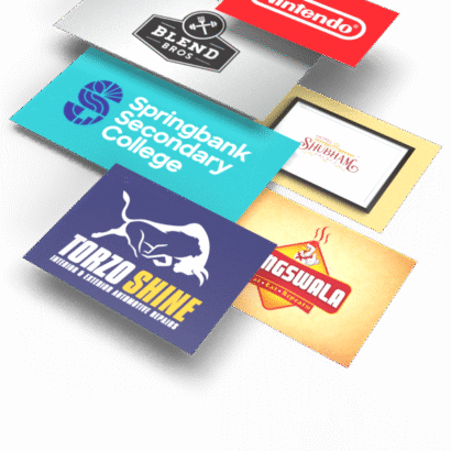 Stickers/Adhesive Labels Business Card Size Min 500