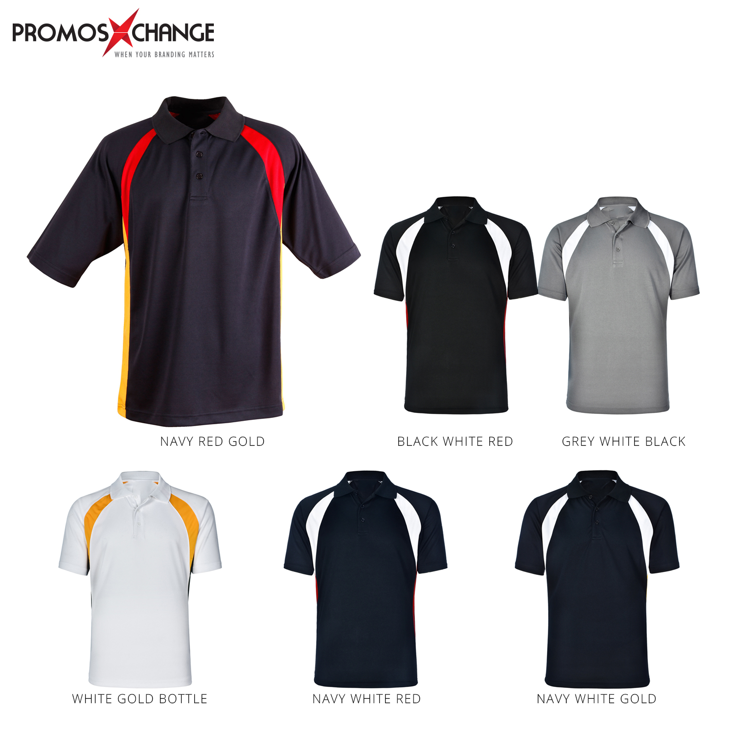 Men's CoolDry Tricolour Polo Shirt