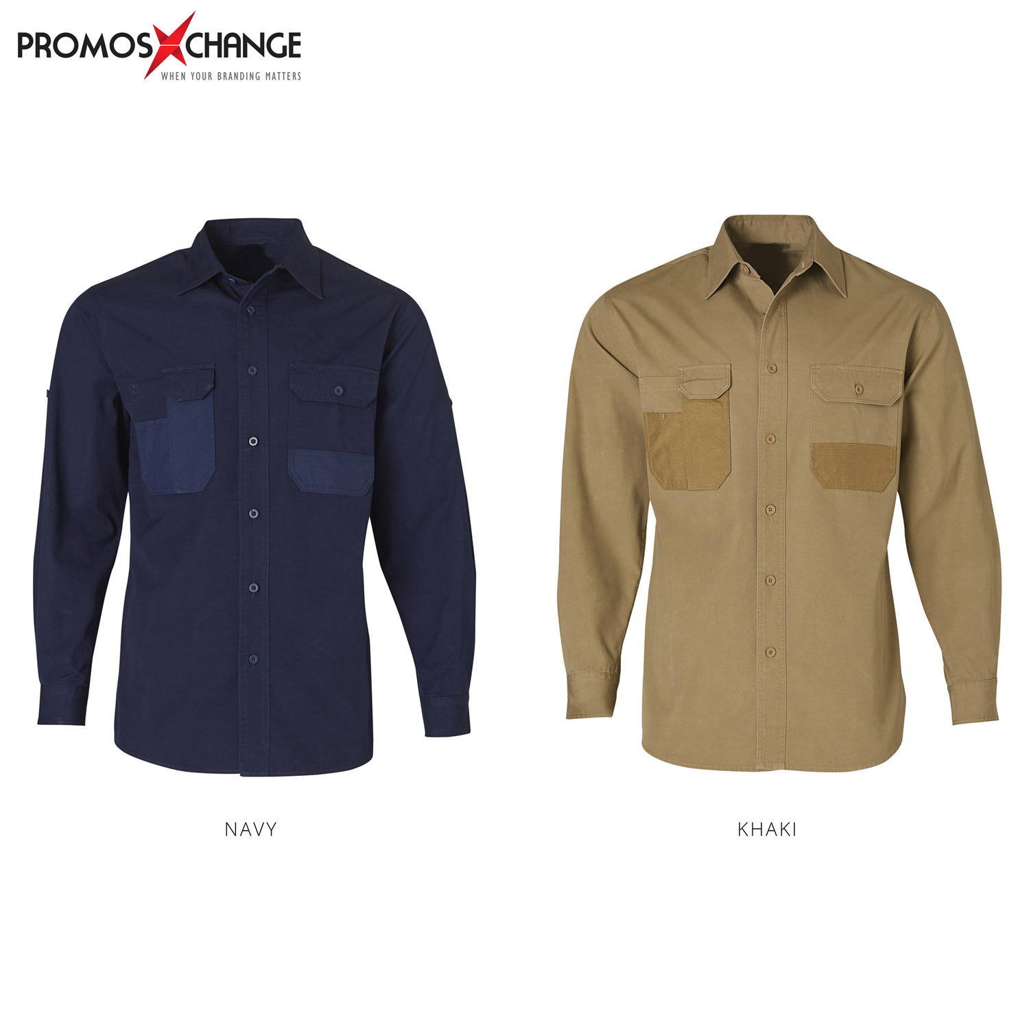 Men's Long Sleeve Canvas Work Shirt