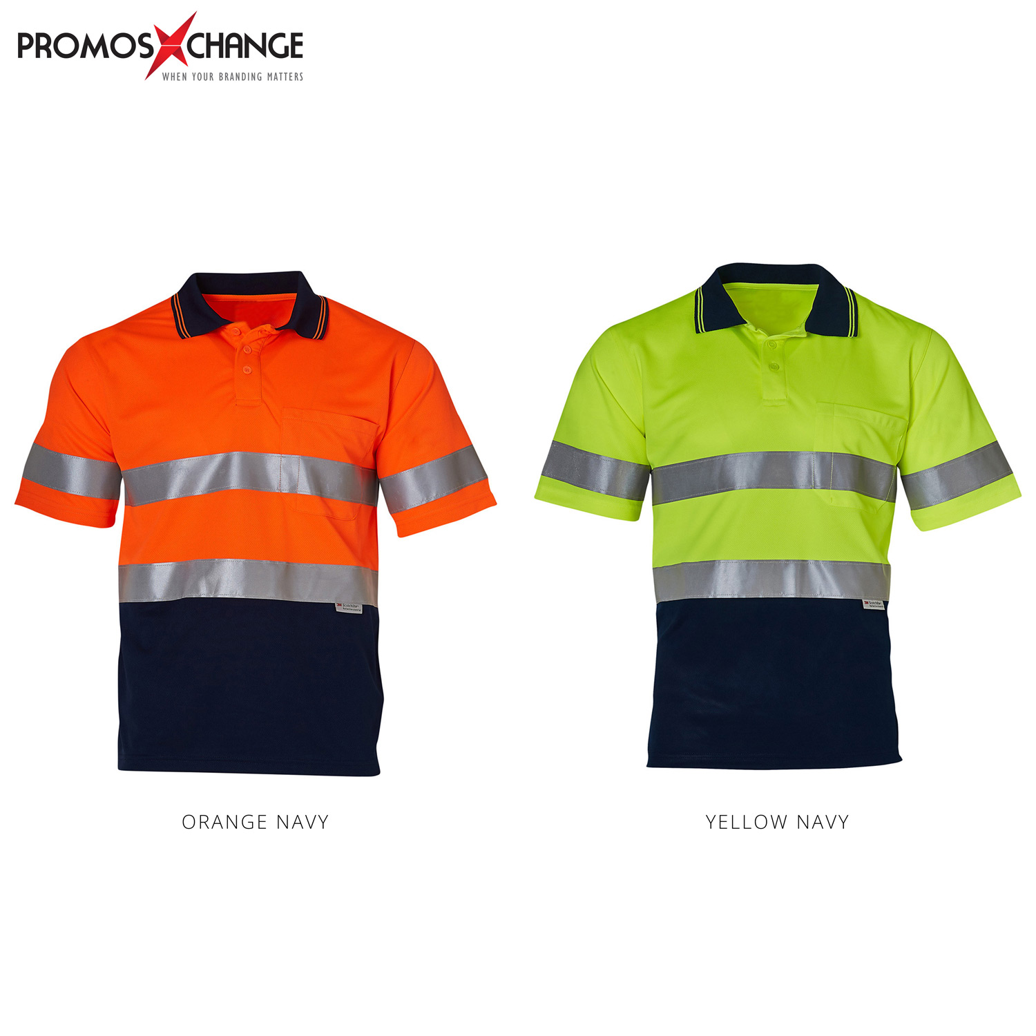 Hi Vis S/S Polo with 3M Tapes