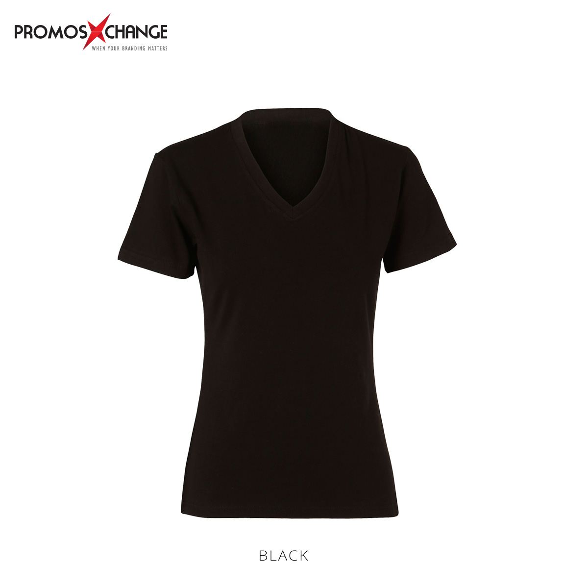 Ladies' V-Neck Short Sleeve Tee