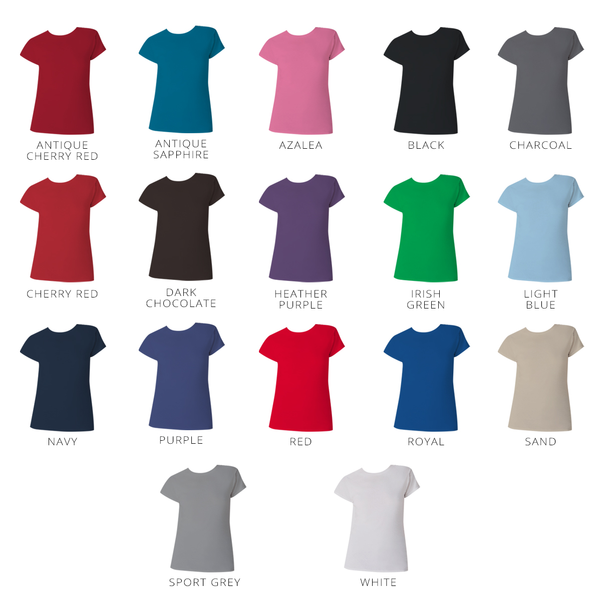Womens Softstyle Fitted Shirt Coloured