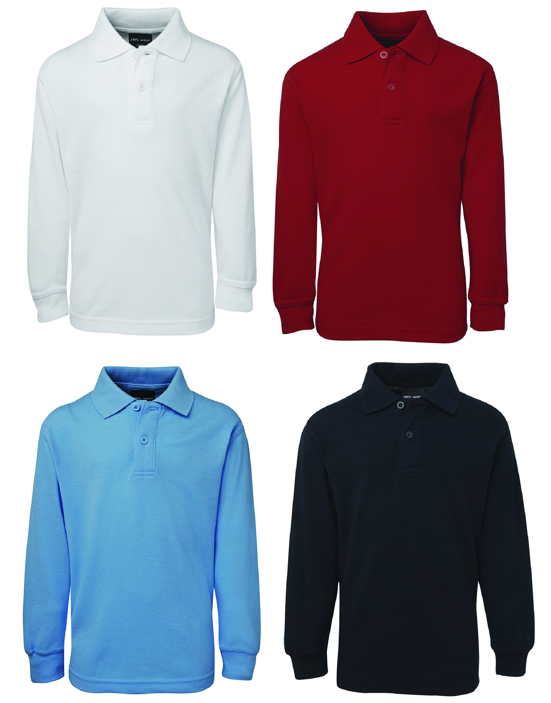 Kiddies Custom Long Sleeve 210g Polo