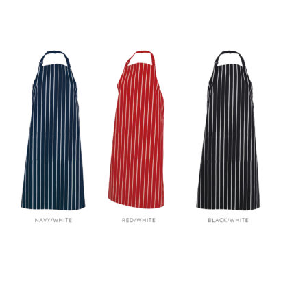 Customisable Striped Bib Apron