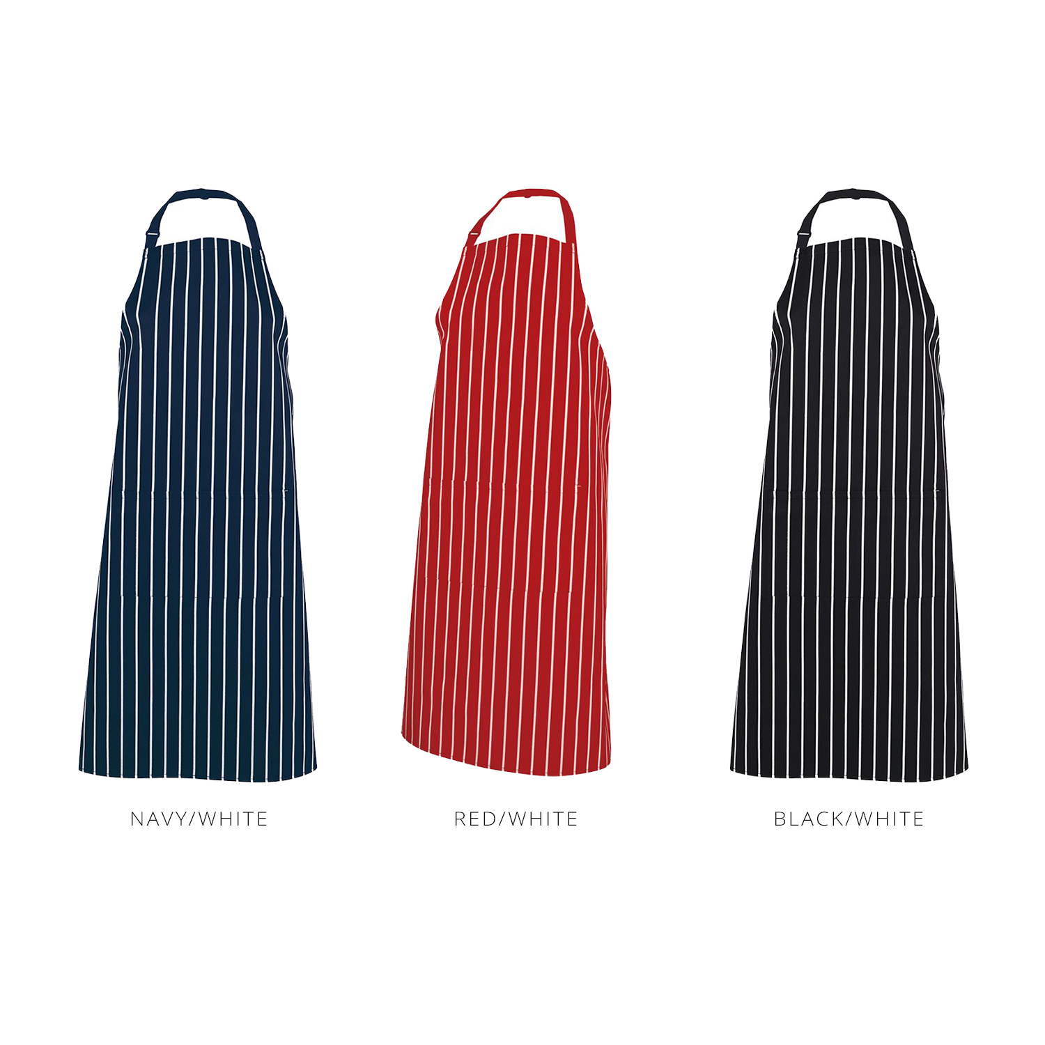 Customisable Striped Bib Apron