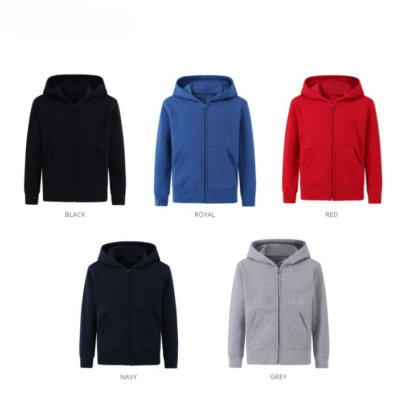 Branded Full-zip Kids Fleecy Hoodie