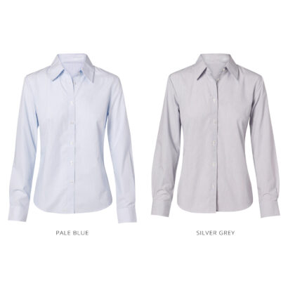 Fine Stripe Long Sleeve Women's Corporate Shirt