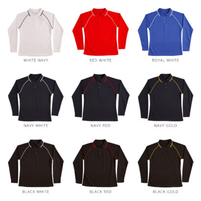 Ladies Contrast Colour CoolDry Long Sleeve