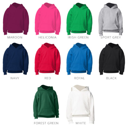 Youth Hooded Sweatshirt Coloured