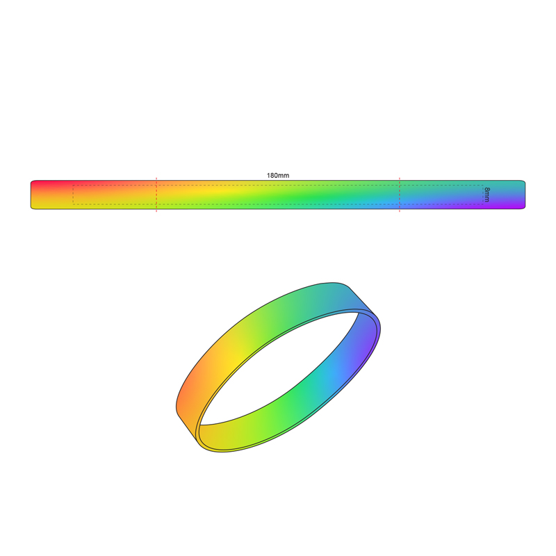 Printed Silicone Wristband - Image 2