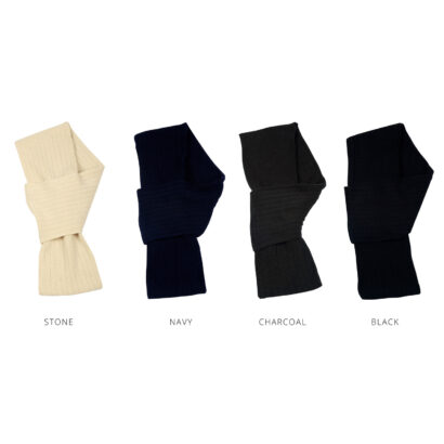 Acrylic Knit Cable Row Scarfs