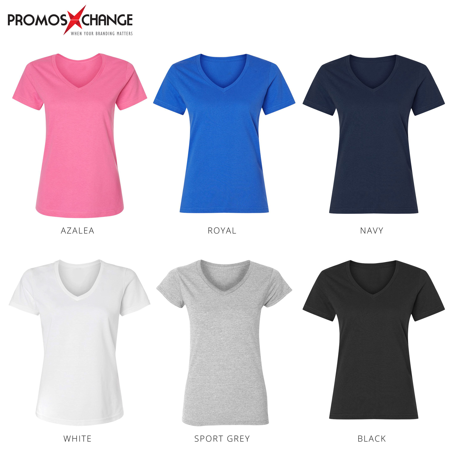 Fitted V-Neck Tee For Ladies