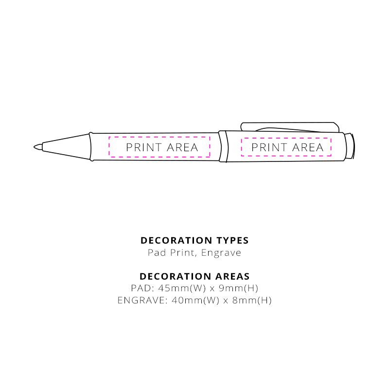 Carbon Fibre Metal Pen - Image 2