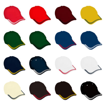 Cotton Trimline Sports Caps
