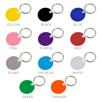 Sphere Shaped PVC Keyring