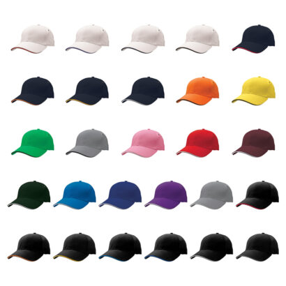 Brushed Cotton Sandwich Caps