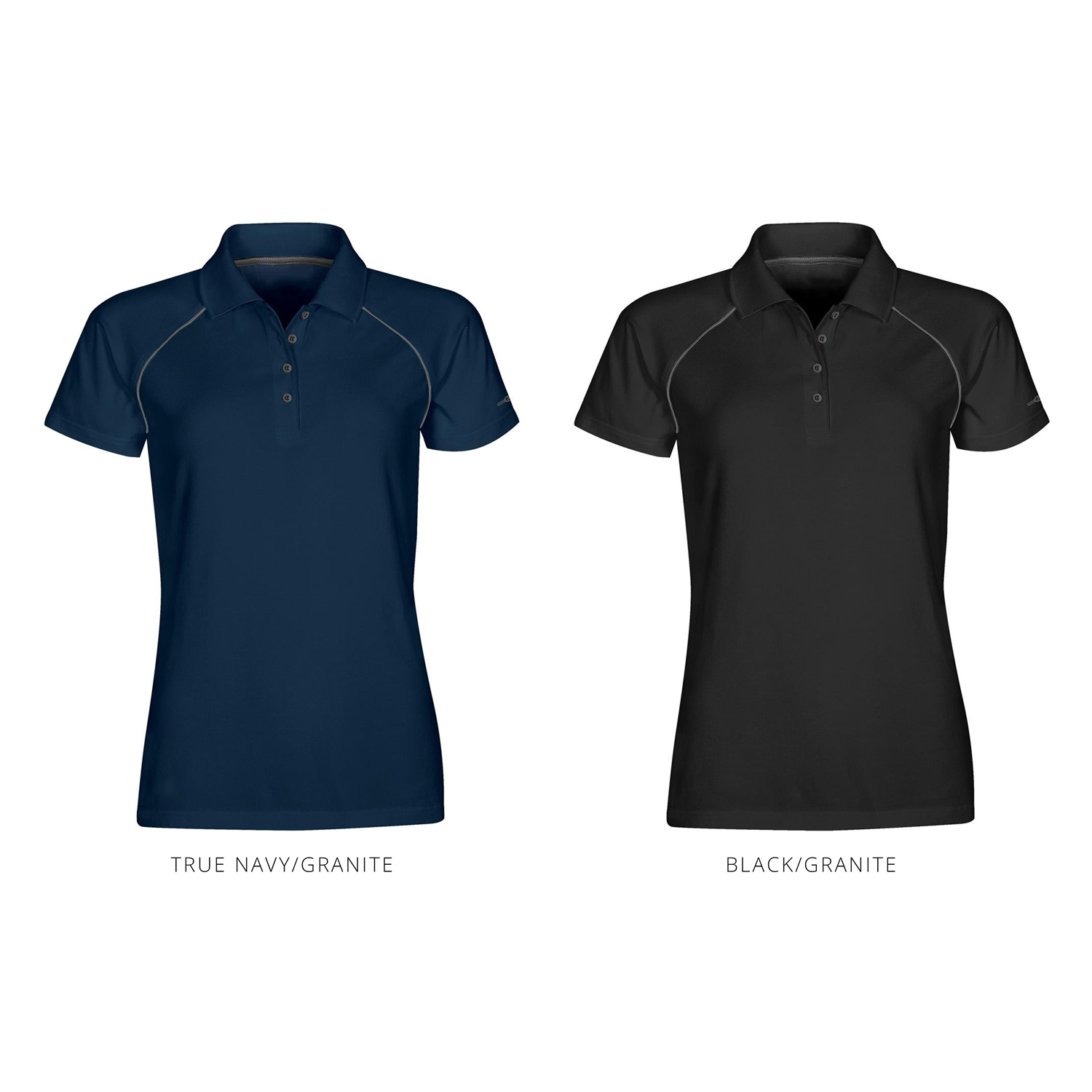 Women Subtle Textured Piping Polo Shirt