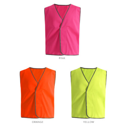 Velcro Closure Hi-Vis Safety Vest - Adult