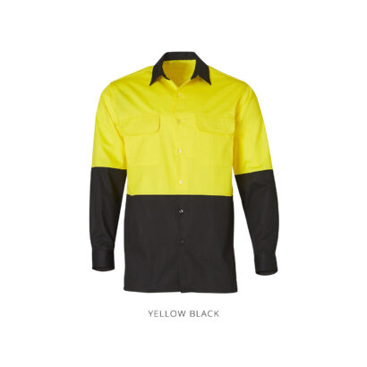 Two Tone Cool Breeze L/S Cotton Safety Shirt