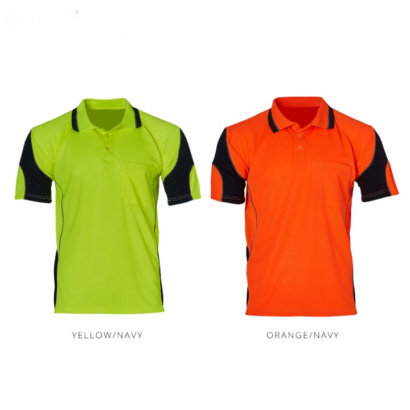 CoolDry Hi-Vis Mini Waffle Safety Polo