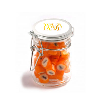 Glass Jar Custom Hard Candy 125g