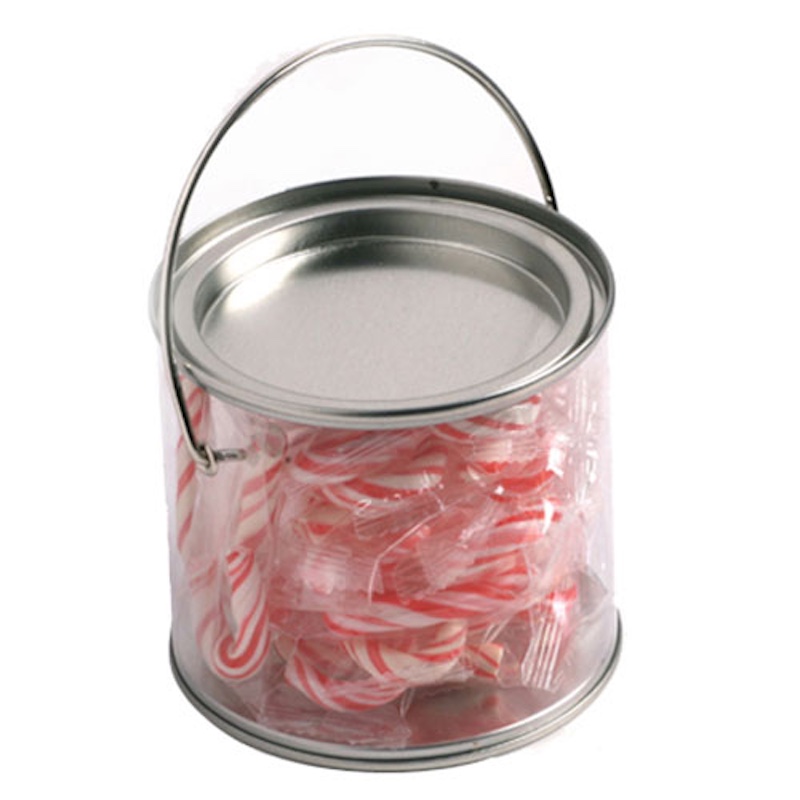 Christmas Candy Cane Gift Bucket - 20 Pack