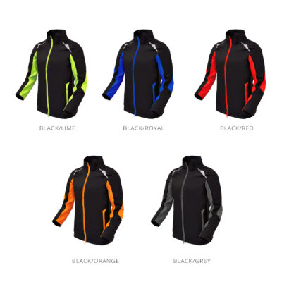 Two Tone Polyester Zippered Jacket