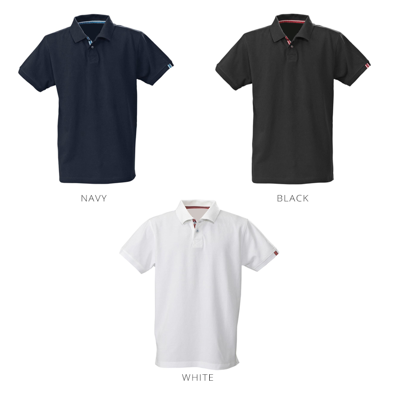 Reverse Contrast Cotton Men Polos