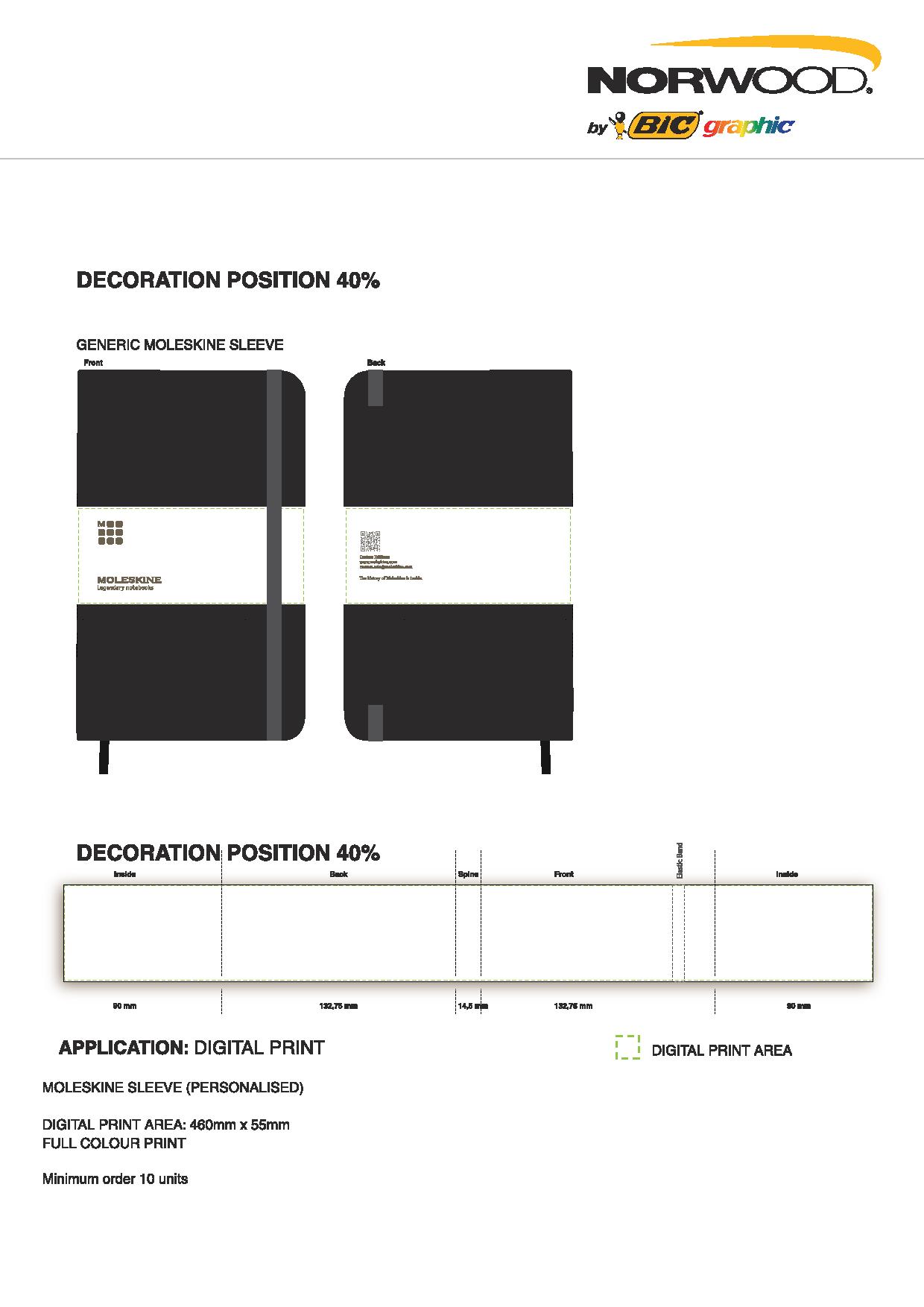 Moleskine® Large Classic Soft Cover Notebook - Ruled - Image 5