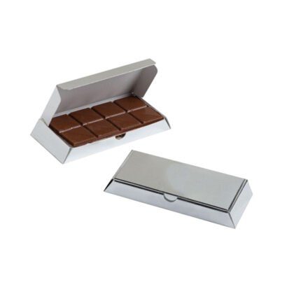 Silver box with Milk Chocolate Bar