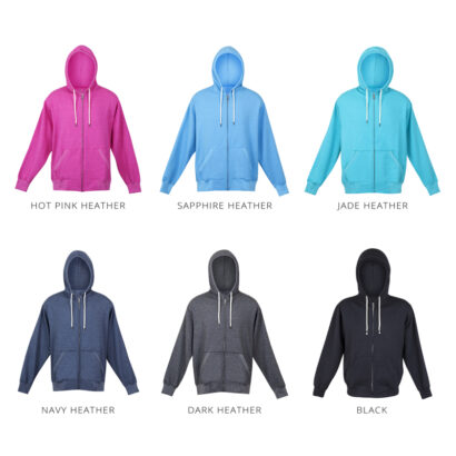 Heather Zip Hoodie for Men