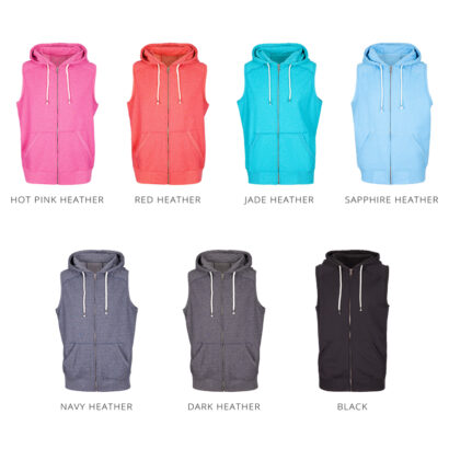 Sleeveless Heather Hoodie - Men
